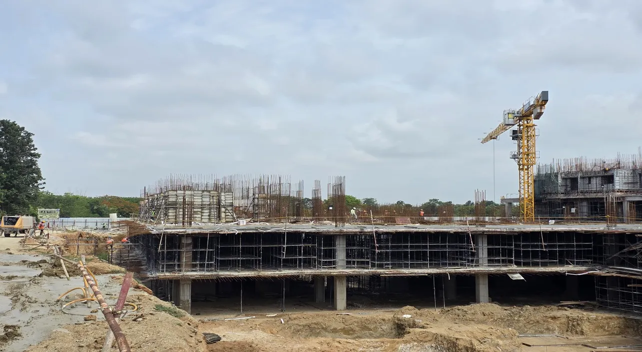 (JUL 2025) BLOCK – E: BASEMENT-1 COLUMN WORK IS IN PROGRESS