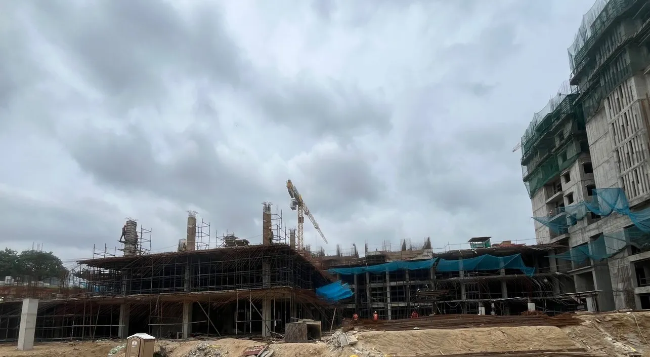 (JUL 2025) BLOCK-A: BASEMENT-2 ROOF SLAB WORK IS COMPLETED
