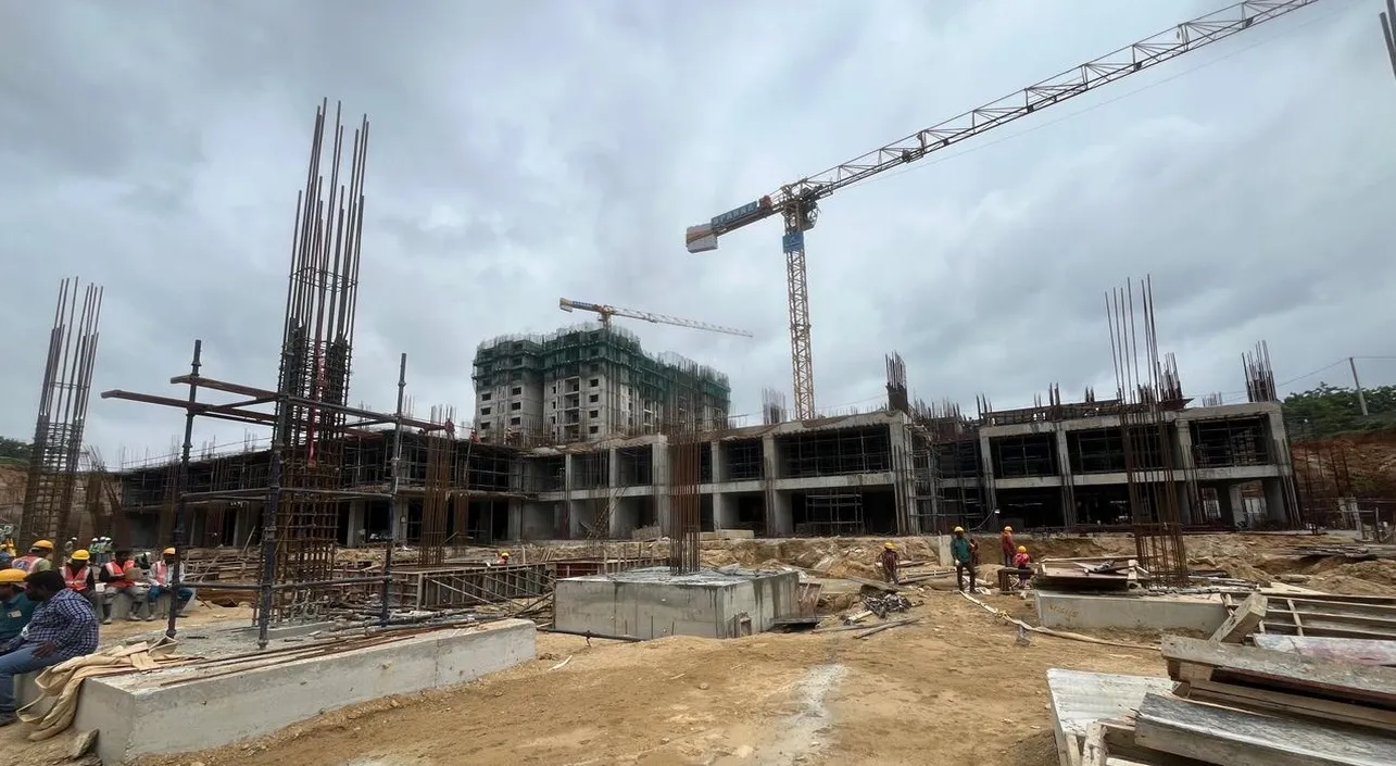(JUL 2025) BLOCK-I: BASEMENT-2 ROOF SLAB WORK IS COMPLETED