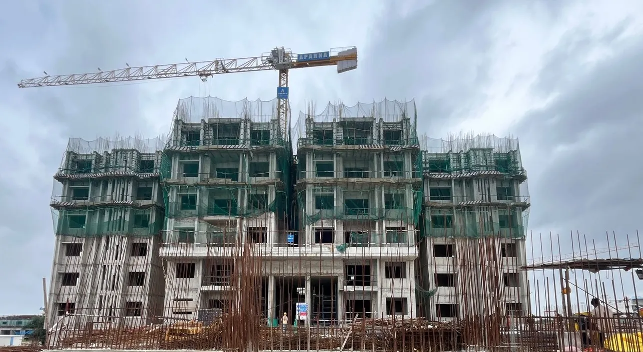 (JUL 2025) BLOCK-B: 4TH FLOOR ROOF SLAB WORK IS COMPLETED