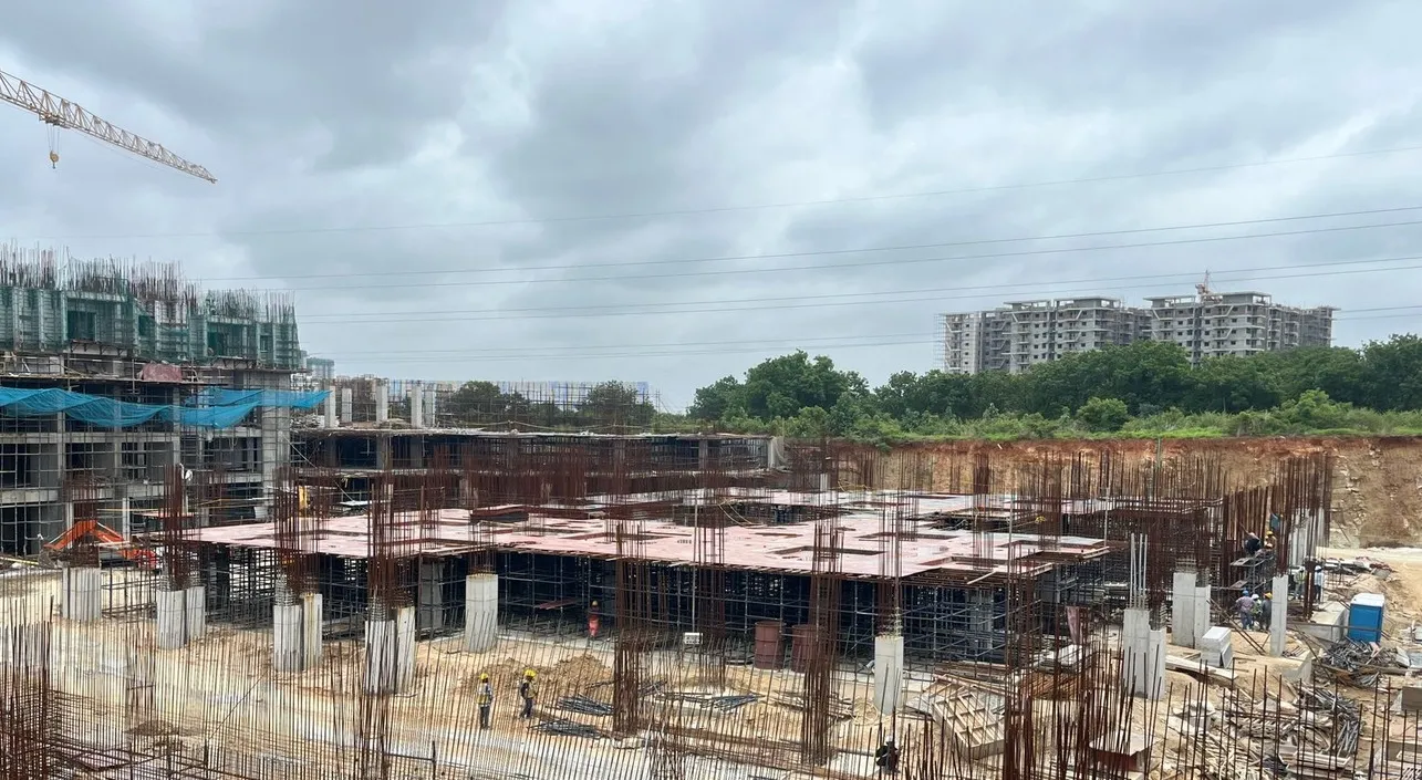 (JUL 2025) CLUB HOUSE: BASMENT-3 COLUMN WORK IS COMPLETED