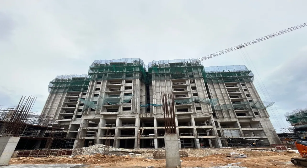 (JUL 2025) BLOCK-D: 6TH FLOOR ROOF SLAB WORK IS COMPLETED 