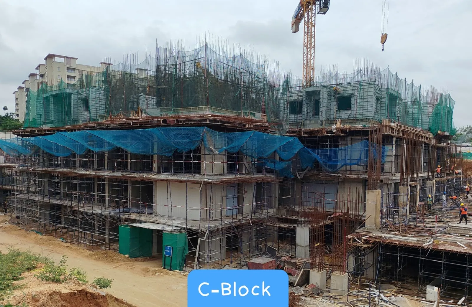 (JUL 2025) BLOCK C:  GROUND FLOOR SHUTTERING WORK IS IN PROGRESS