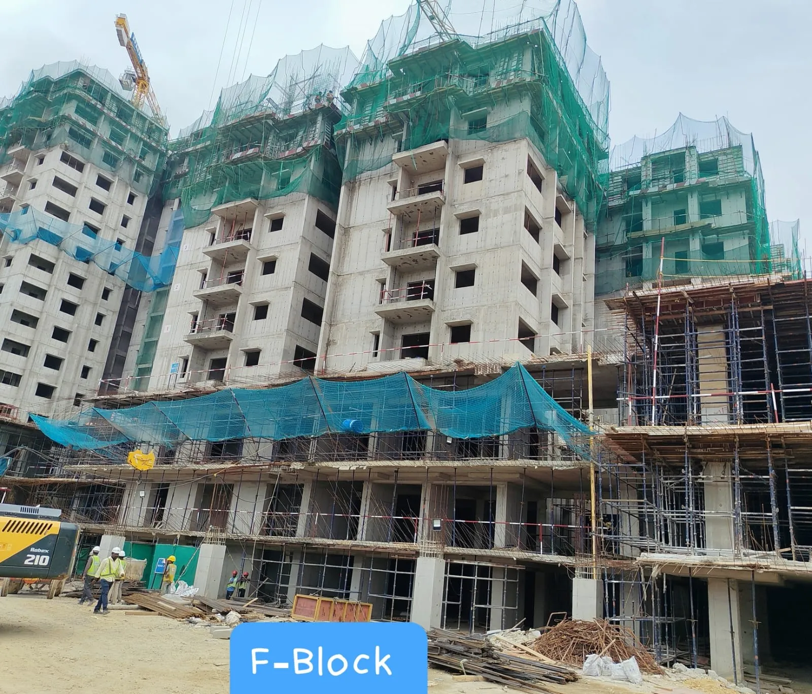 (JUL 2025) BLOCK F:  5TH FLOOR ROOF SLAB WORK IS IN PROGRESS
