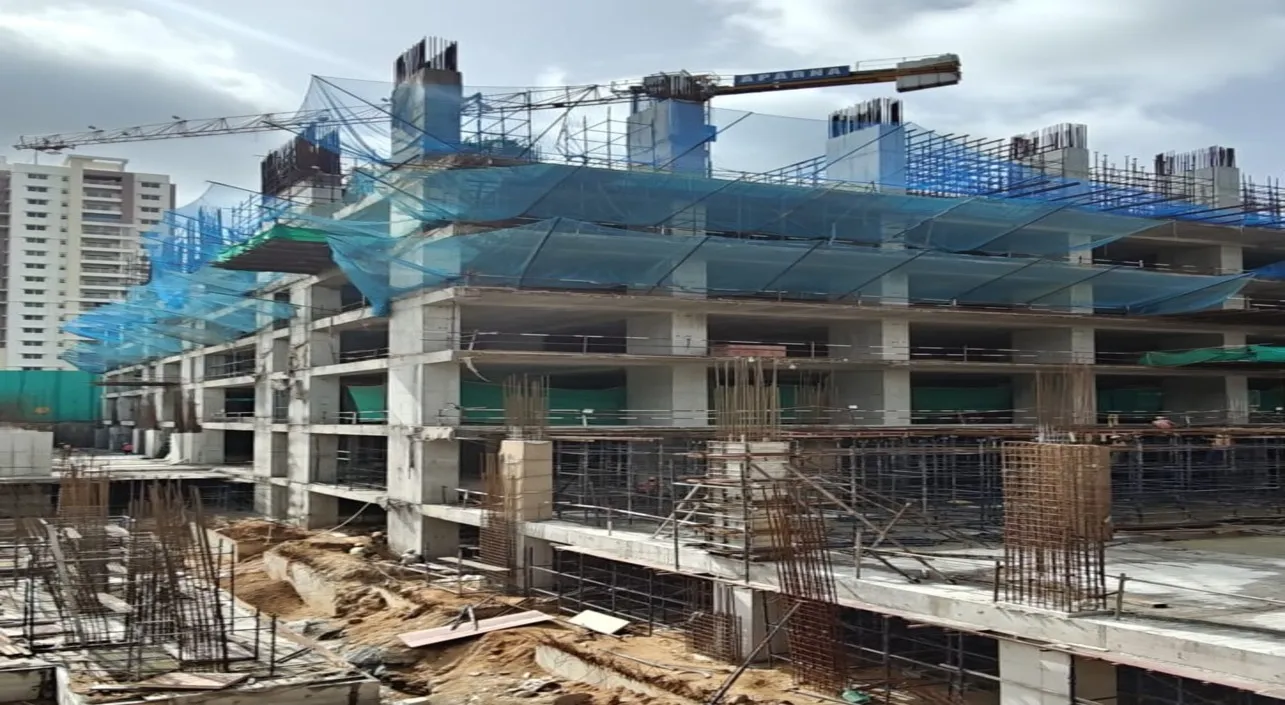 (JUL 2025) BLOCK-C: PODIUM 1 SLAB PURPOSE COLUMN WORK IS IN PROGRESS