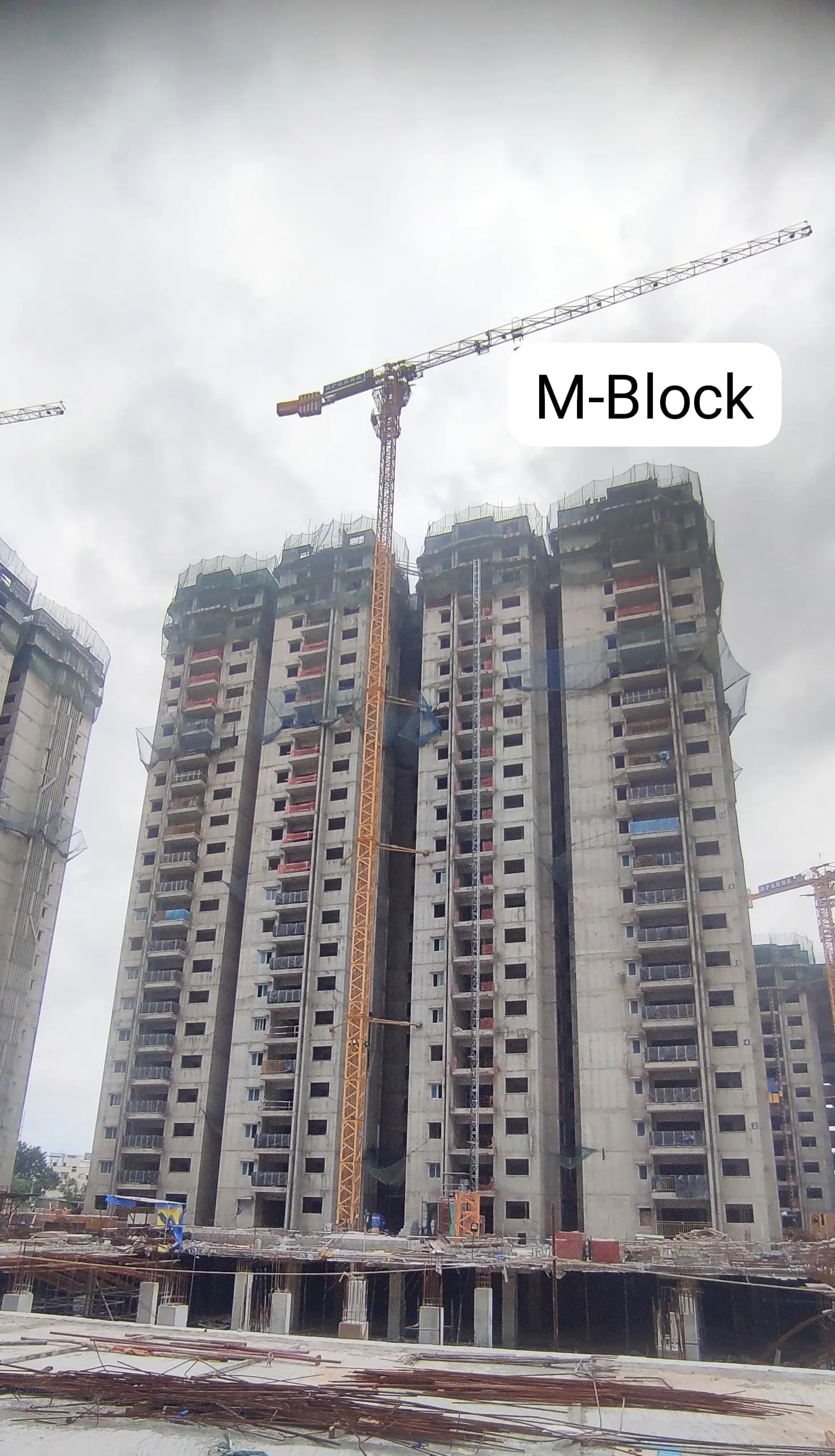(JUL 2025) BLOCK-M: 22ND FLOOR SLAB WORK IS IN PROGRESS