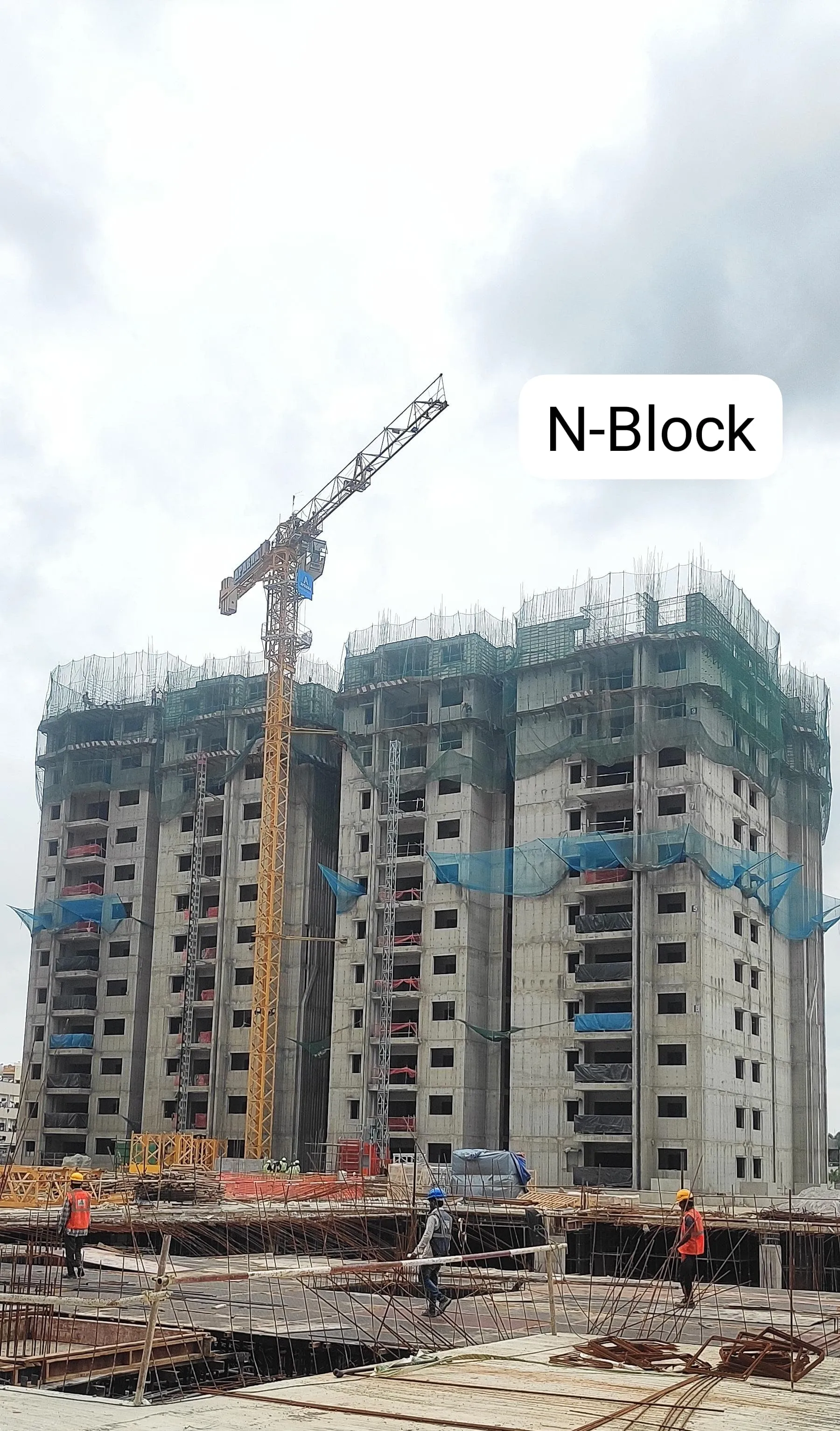 (JUL 2025) BLOCK-N: 10TH FLOOR SLAB WORK IS COMPLETED