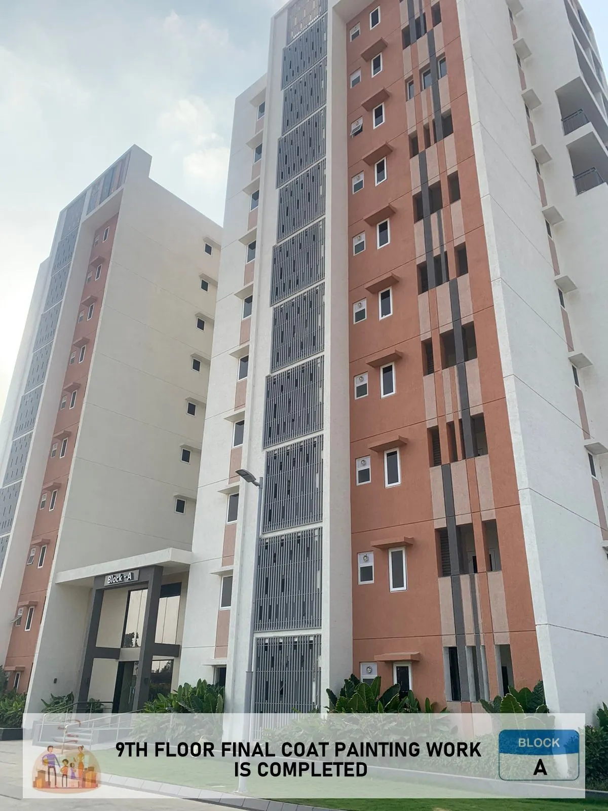 (MAY 2024) BLOCK-A 9TH FLOOR FINAL COAT PAINTING WORK IS COMPLETED