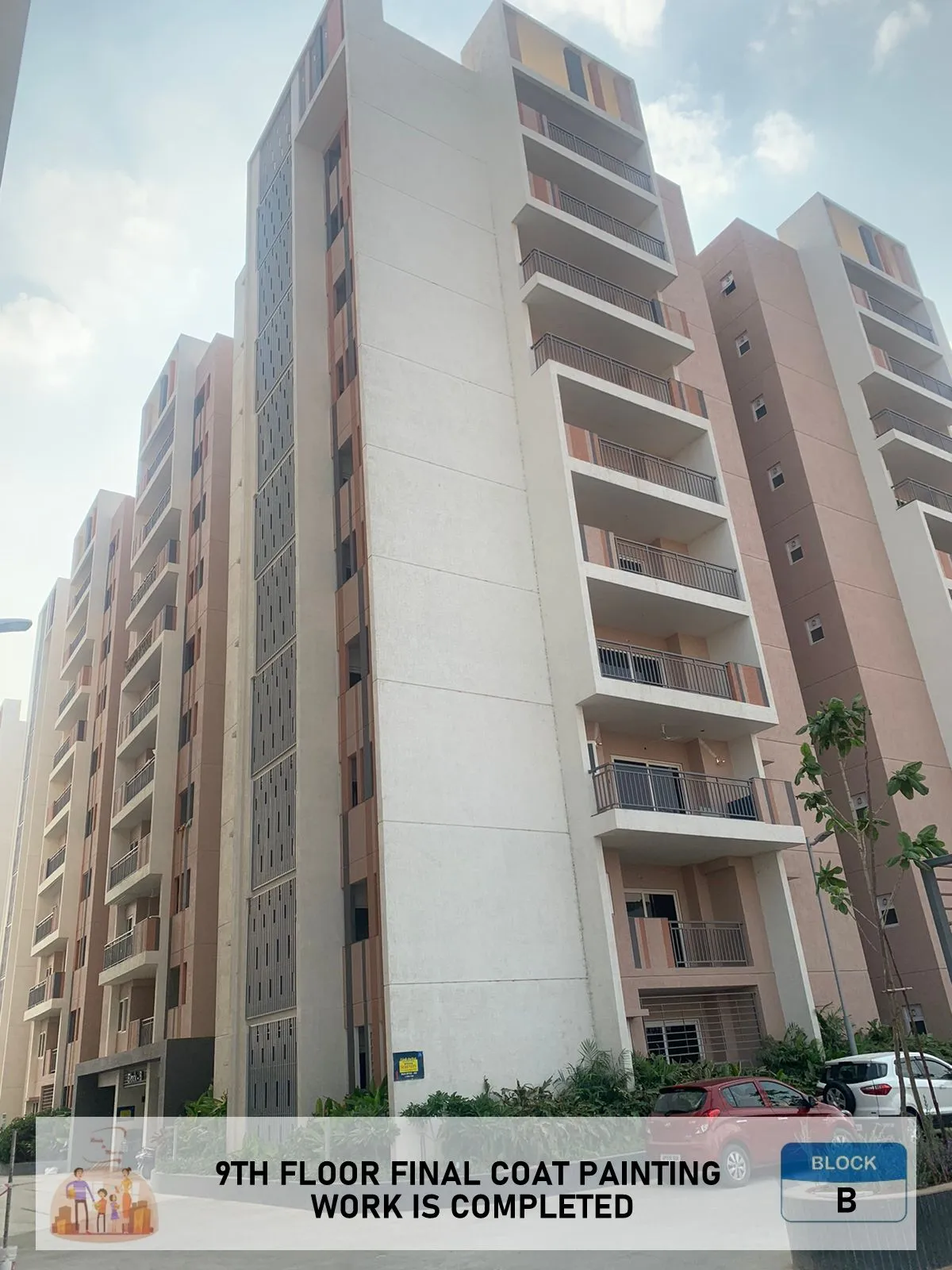 (MAY 2024) BLOCK-B 9TH FLOOR FINAL COAT PAINTING WORK IS COMPLETED
