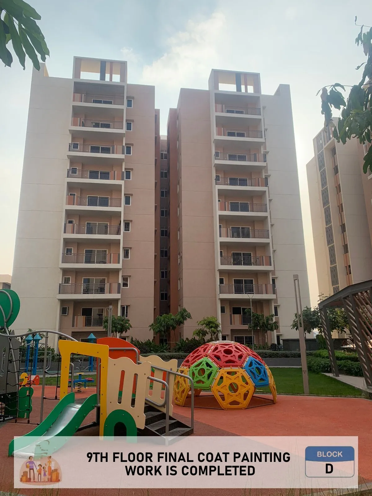 (MAY 2024) BLOCK-D 9TH FLOOR FINAL COAT PAINTING WORK IS COMPLETED