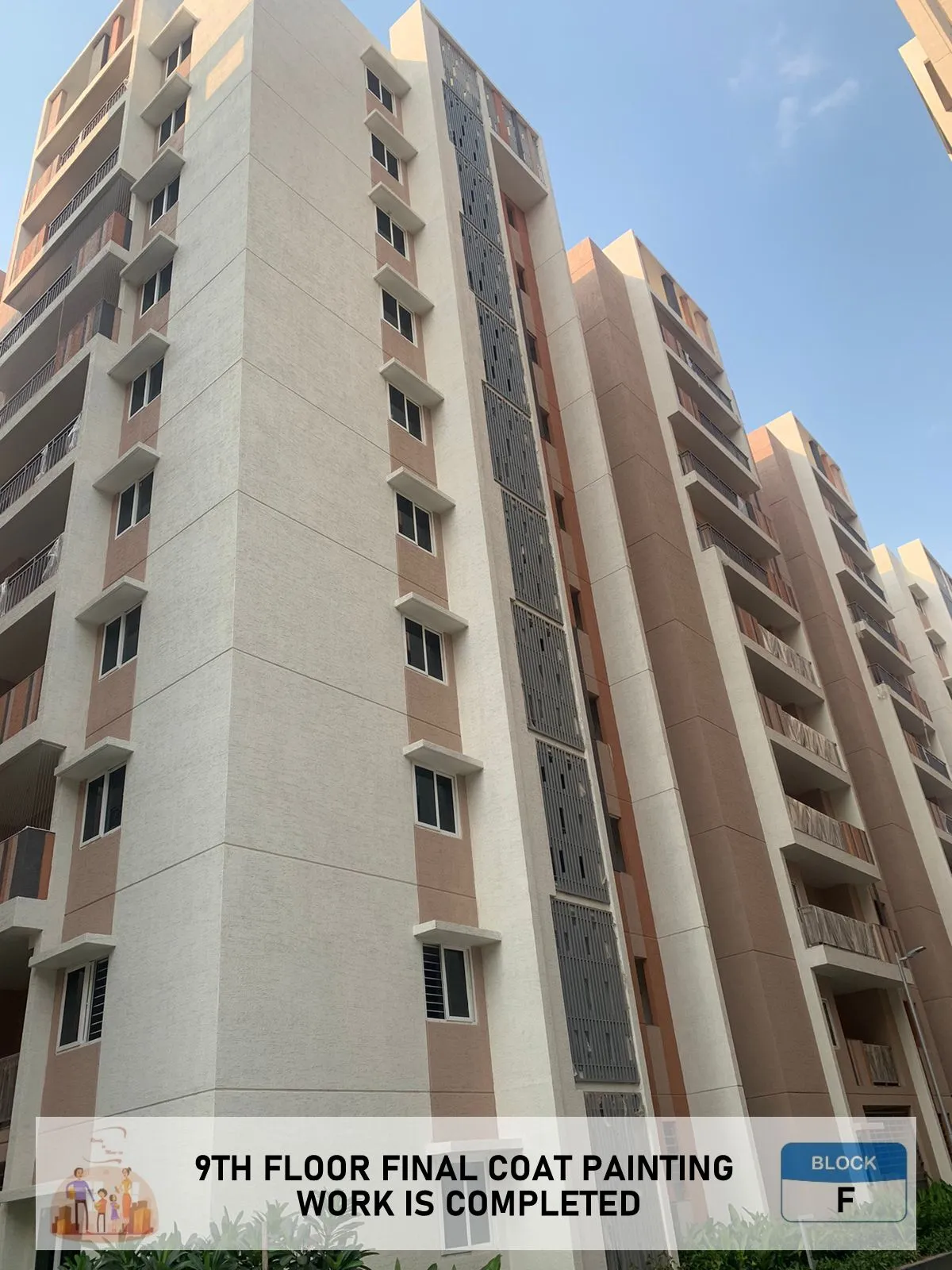 (MAY 2024) BLOCK-F 9TH FLOOR FINAL COAT PAINTING WORK IS COMPLETED
