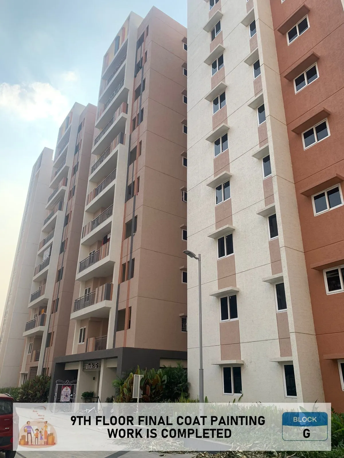 (MAY 2024) BLOCK-G 9TH FLOOR FINAL COAT PAINTING WORK IS COMPLETED