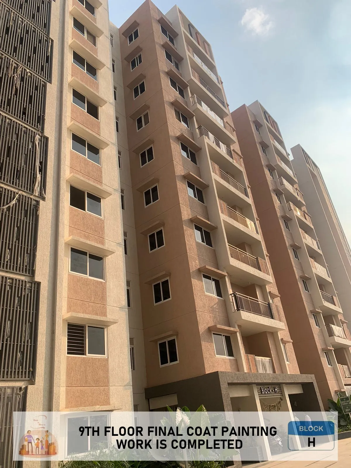 (MAY 2024) BLOCK-H 9TH FLOOR FINAL COAT PAINTING WORK IS COMPLETED